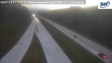 I-575 S before HowellBridgeRd MM 27.3 live camera view
