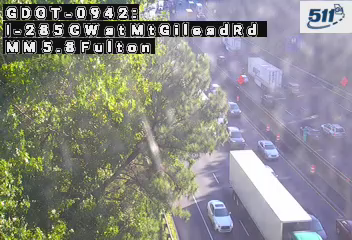 I-285 CW at MtGileadRd MM 5.8 live camera view