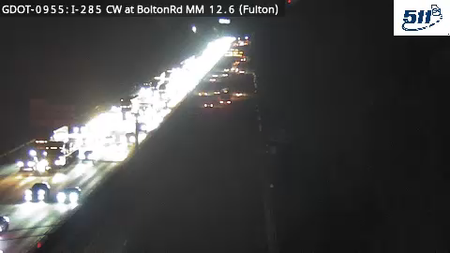 I-285 CW at BoltonRd MM 12.6 live camera view