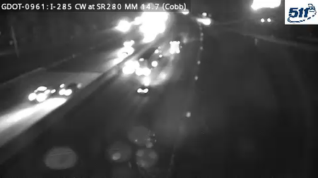 I-285 CW at SR280 MM 14.7 live camera view