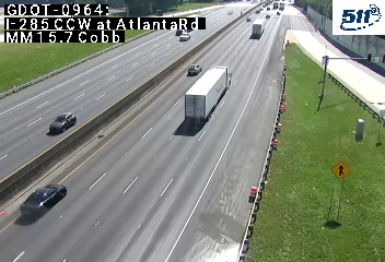 I-285 CCW at AtlantaRd MM 15.7 live camera view