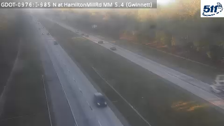I-985 N at HamiltonMillRd MM 5.4 live camera view