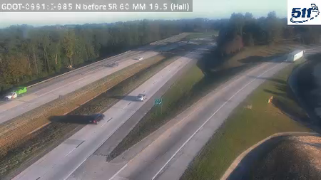 I-985 N before SR60 MM 19.5 live camera view