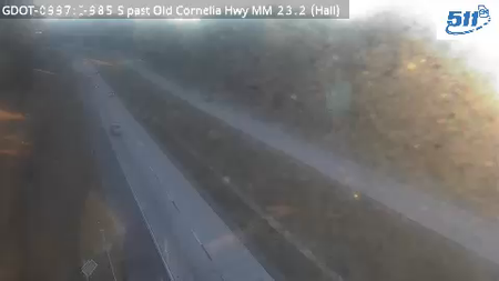 I-985 S past OldCorneliaHwy MM 23.4 live camera view