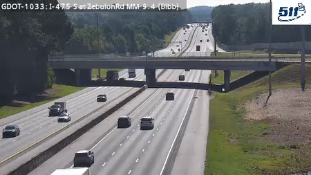 I-475 S before ZebulonRd MM 9.4 live camera view