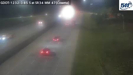 I-85 S at SR34 MM 47 live camera view