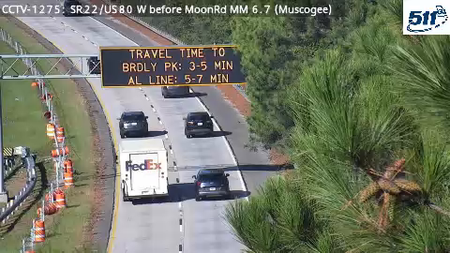 SR22/US80 W before MoonRd MM 6.7 live camera view