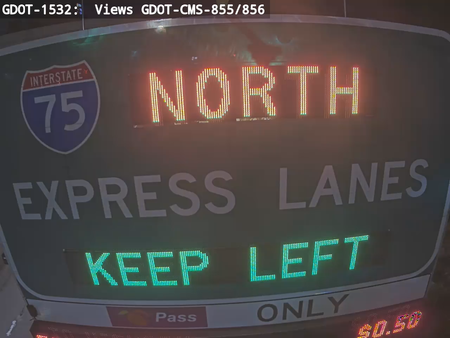 I-75/BigShanty S at BigShantyRd MM 270.2 live camera view