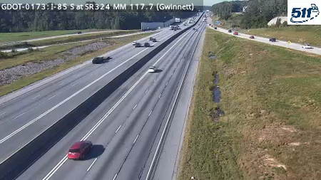 I-85 S at SR324 MM 117.7 live camera view