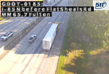 I-85 N before FlatShoalsRd MM 65.7 live camera view