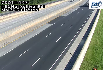 I-85 N at SullivanRd MM 70.7 live camera view