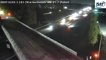I-285 CW at NorthsideDr MM 21.7 live camera view
