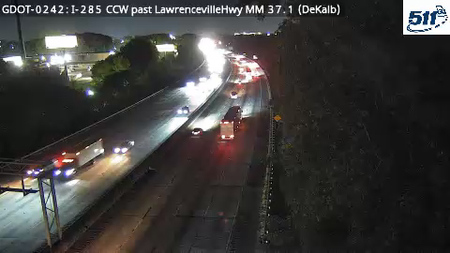 I-285 CCW past LawrencevilleHwy MM 37.1 live camera view