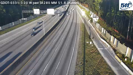 I-20 W past SR280 MM 51.8 live camera view