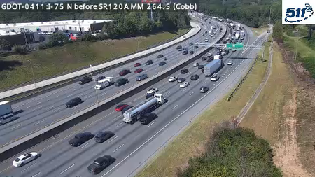 I-75 N before SR120A MM 264.5 live camera view