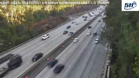 SR400/US19 N before NorthridgeRd MM 11.5 live camera view