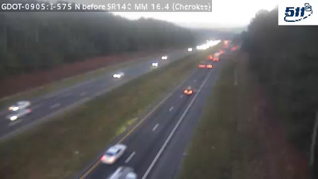 I-575 N before SR140 MM 16.2 live camera view