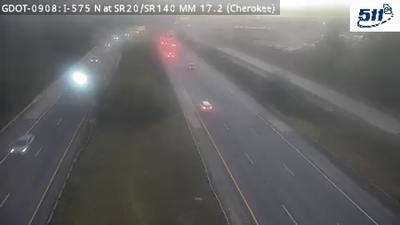 I-575 N at SR20/SR140 MM 17.2 live camera view