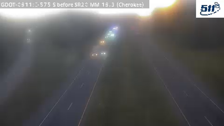 I-575 S before SR20 MM 19.1 live camera view