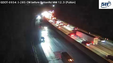 I-285 CW before BoltonRd MM 12.3 live camera view
