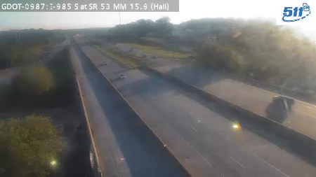 I-985 S at SR53 MM 15.9 live camera view