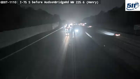I-75 S before HudsonBridgeRd MM 225.6 live camera view