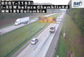 I-20 W before ChamblinRd MM 189 live camera view