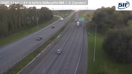 I-95 N before StMarysRd MM 0.9 live camera view