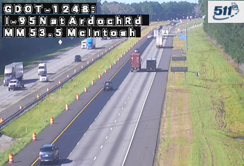 I-95 N at ArdochRd MM 53 live camera view