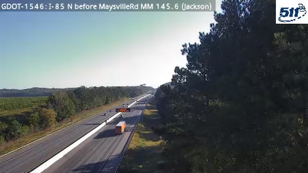 I-85 N before MaysvilleRd MM 145.6 live camera view