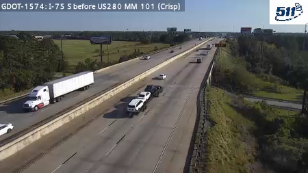 I-75 S before US280 MM 101 live camera view