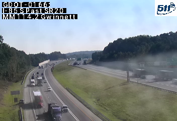 I-85 S past SR20 MM 114.2 live camera view