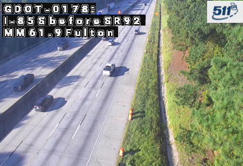 I-85 S before SR92 MM 61.9 live camera view