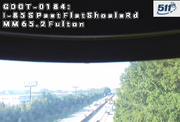 I-85 S past FlatShoalsRd MM 65.2 live camera view