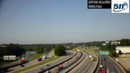 I-85 S at SR279 MM 69.5 live camera view