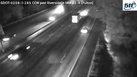 I-285 CCW past RiversideDr MM 22.9 live camera view