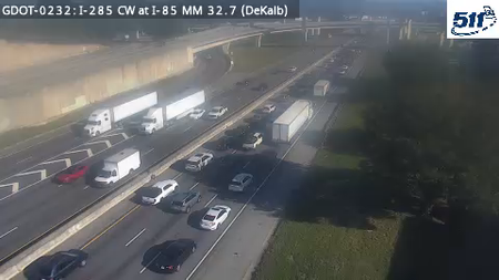 I-285 CW at I-85 MM 32.7 live camera view