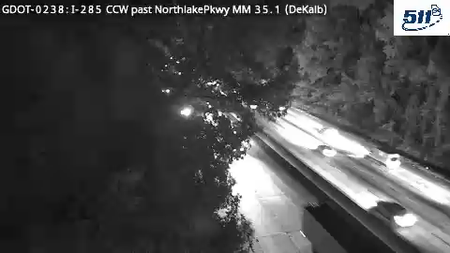 I-285 CCW past NorthlakePkwy MM 35.1 live camera view