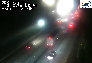 I-285 CW at US29 MM 38.1 live camera view