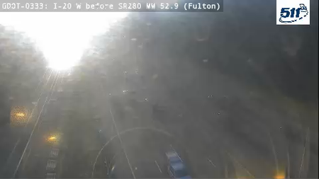 I-20 W before SR280 MM 52.9 live camera view
