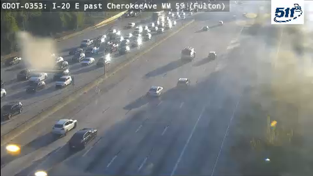 I-20 E past CherokeeAve MM 59 live camera view
