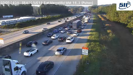 SR400/US19 S at MansellRd MM 16.3 live camera view