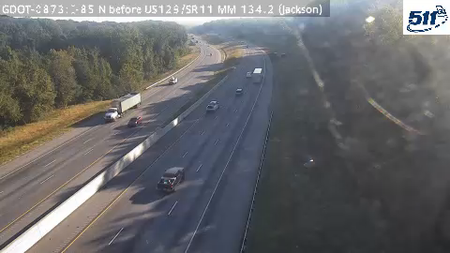 I-85 N before US129/SR11 MM 134.2 live camera view