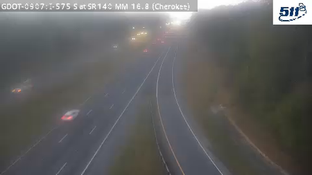 I-575 S at SR140 MM 16.6 live camera view