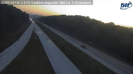 I-575 S before AirportDr MM 24.5 live camera view