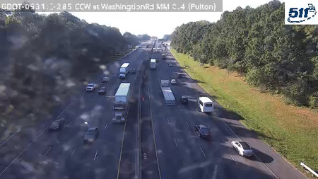I-285 CCW at WashingtionRd MM 0.4 live camera view