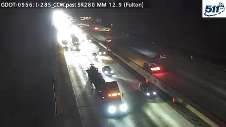 I-285 CCW past SR280 MM 12.9 live camera view