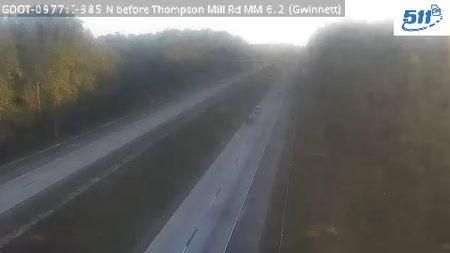 I-985 N before ThompsonMillRd MM 5.4 live camera view