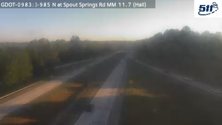 I-985 N at SpoutSpringsRd MM 10.4 live camera view