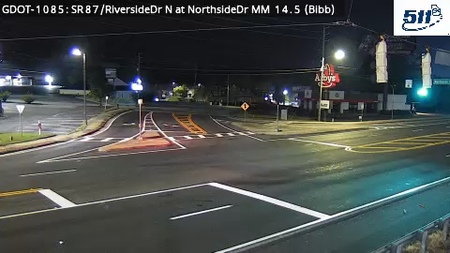 SR87/RiversideDr N at NorthsideDr MM 14.5 live camera view